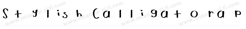 Stylish Calligatoraphy Demo字体转换